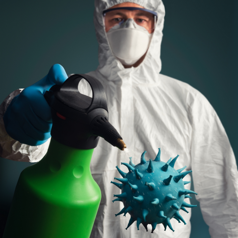 Killing virus using advanced cleaning product